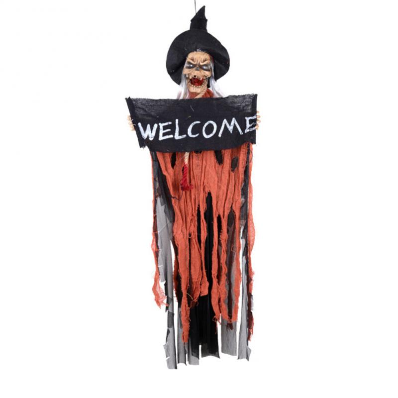 Hanging Ghost Electric Skull Light | Premium Halloween Haunted Decor