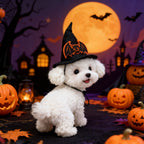 Pet Halloween Costume Hat | Premium Pumpkin & Bat Styles