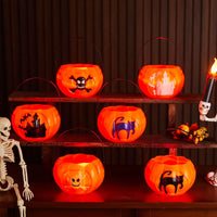 Glow-in-the-Dark Pumpkin Lantern | Premium Halloween Kids Bucket