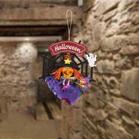 Spider Web Hanging Decor | Premium Halloween Door Prop