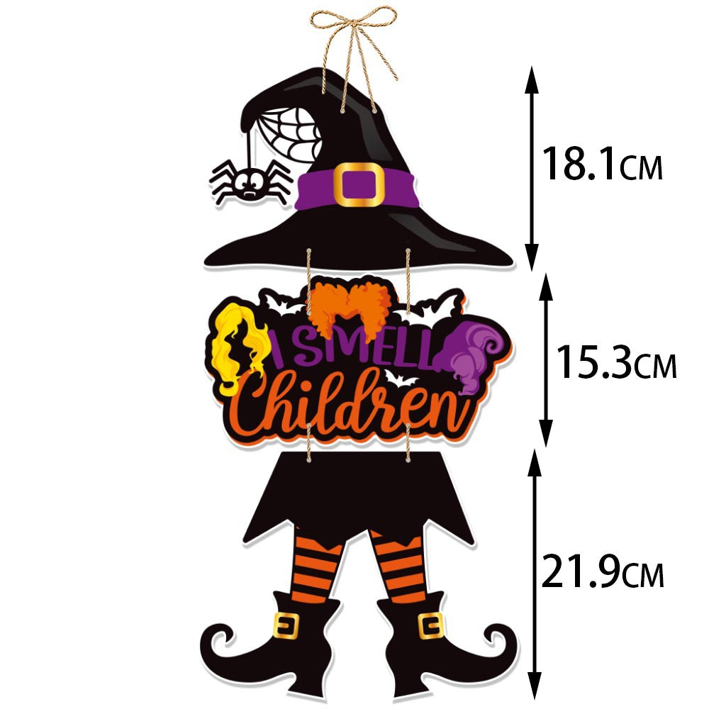 Halloween Door Hanger Set | Premium Pumpkin & Bat Decorations