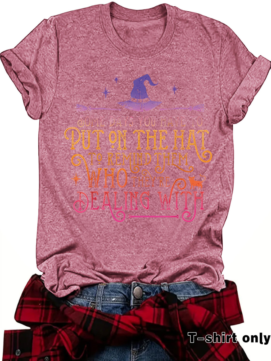 Humorous Witch Graphic Tee | Premium Halloween Short-Sleeve Shirt