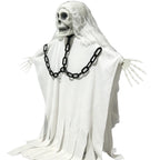 Hanging Ghost Skeleton Ornament | Premium Halloween Door Decor