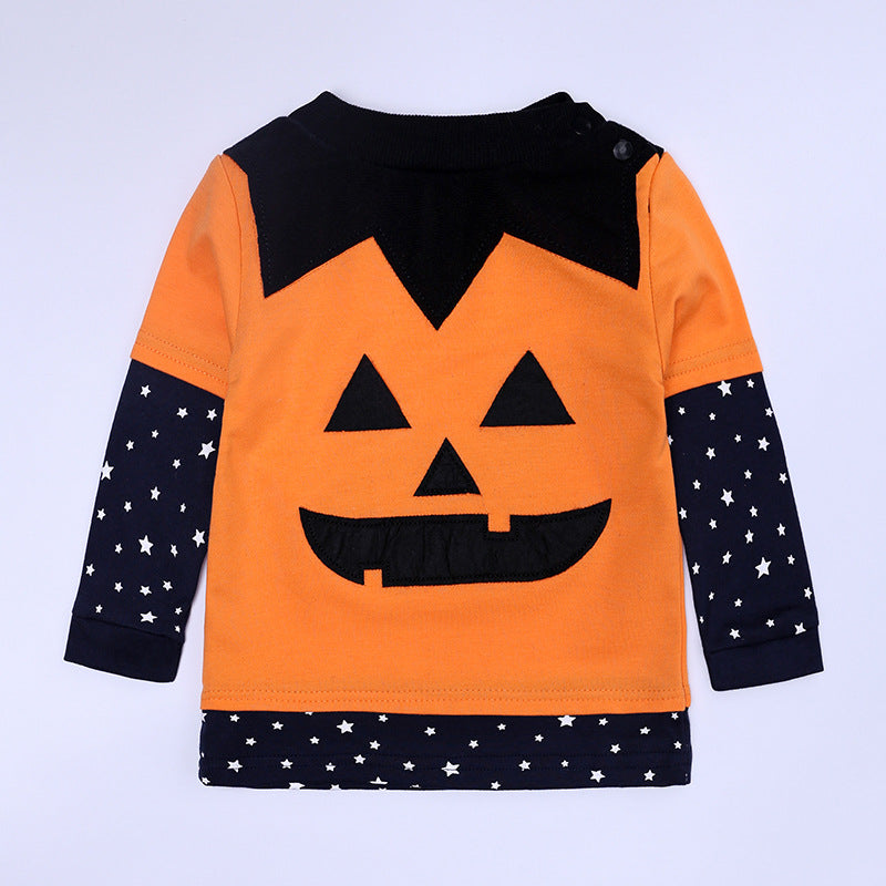 Baby Pumpkin Wizard Costume Set | Premium Halloween Baby Outfit