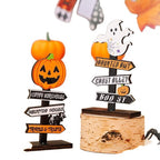 Wooden Ghost Display Stand | Premium Halloween DIY Decor