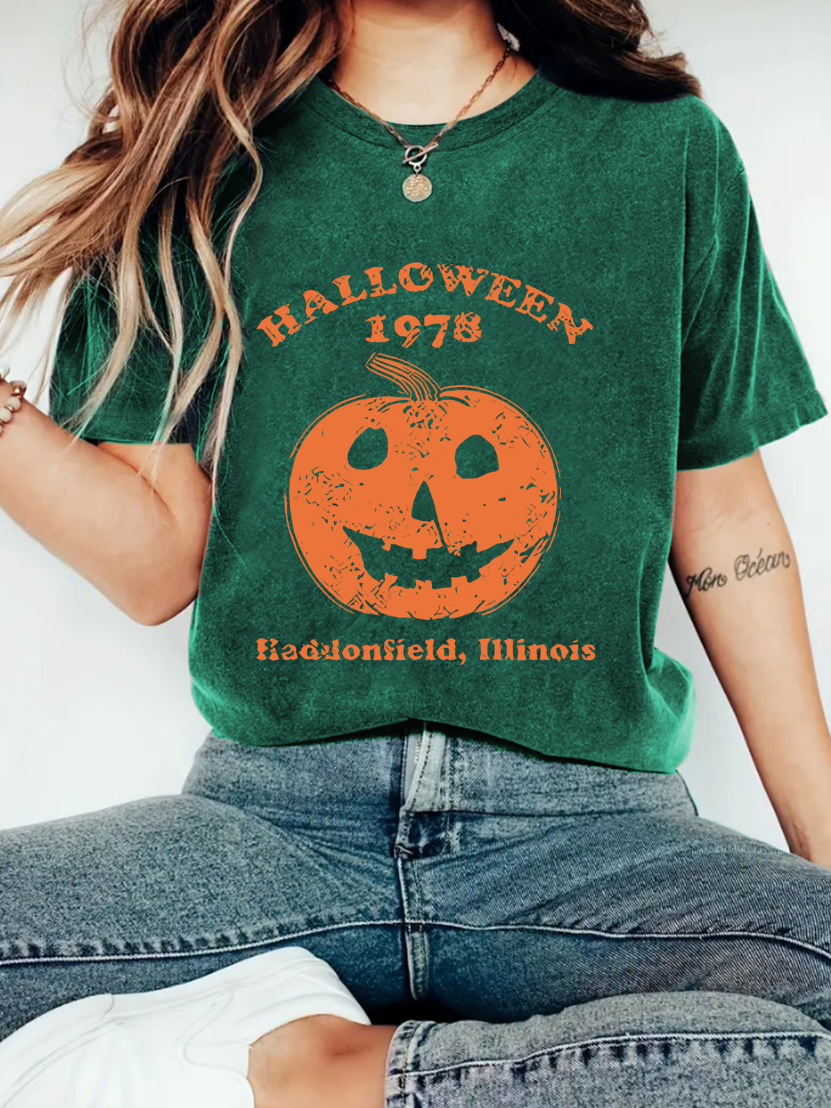 Halloween Pumpkin Print T-Shirt | Premium Graphic Tee