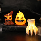 Glow Pumpkin & Skull Hand Lantern | Premium Halloween Night Light