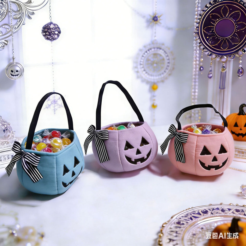 Bow Candy Bag | Premium Halloween Trick-or-Treat Bucket