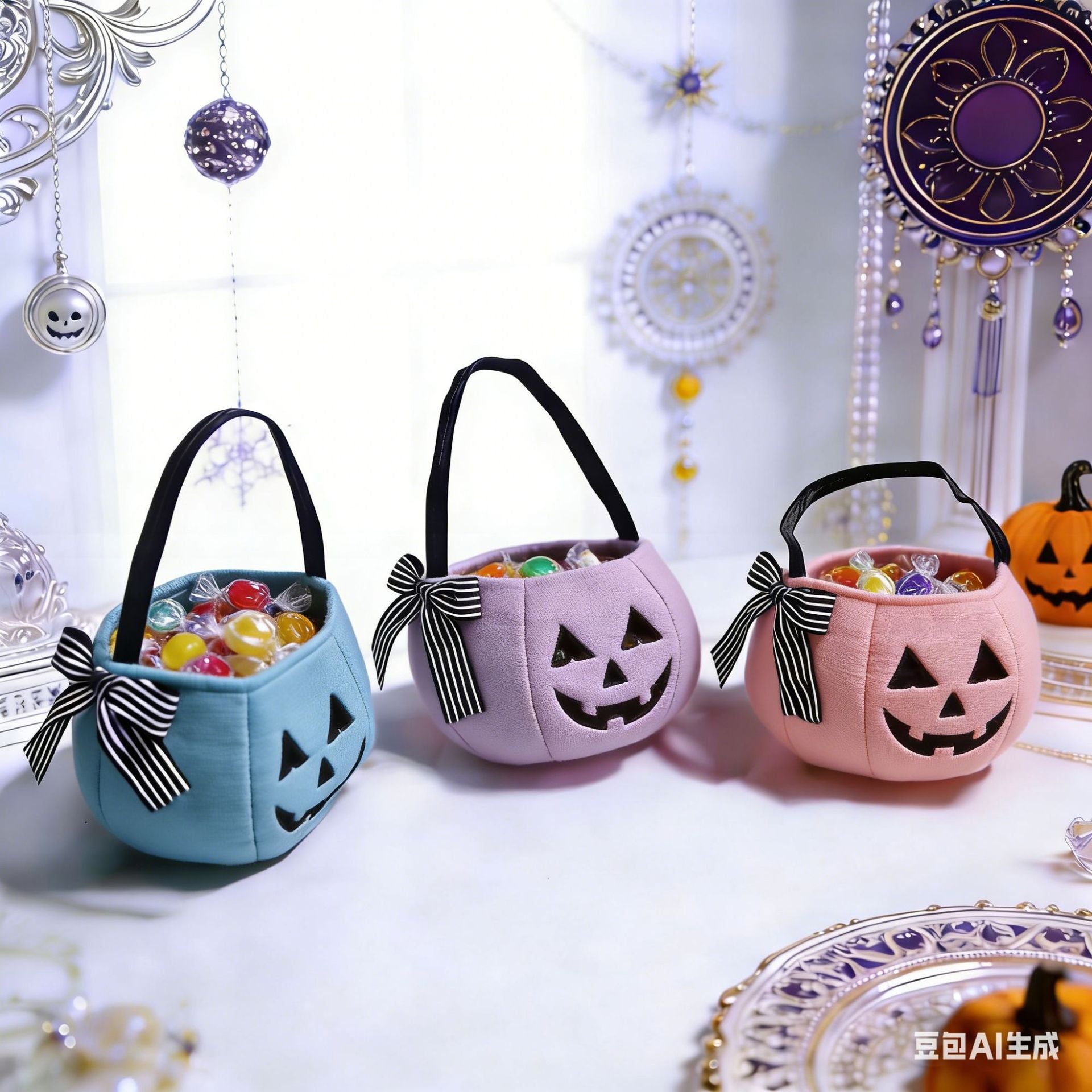 Bow Candy Bag | Premium Halloween Trick-or-Treat Bucket