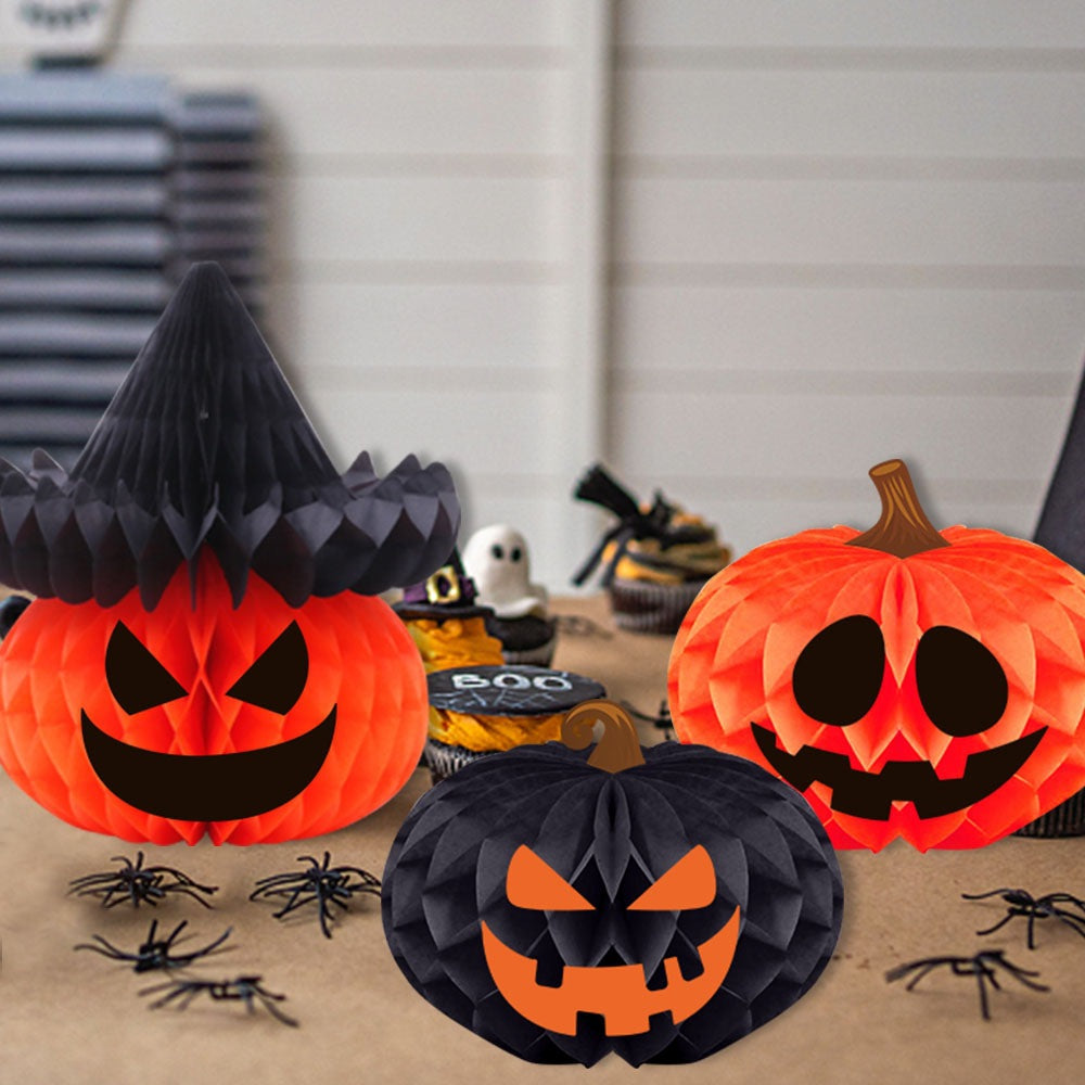 Halloween decor product close-up after unboxing
