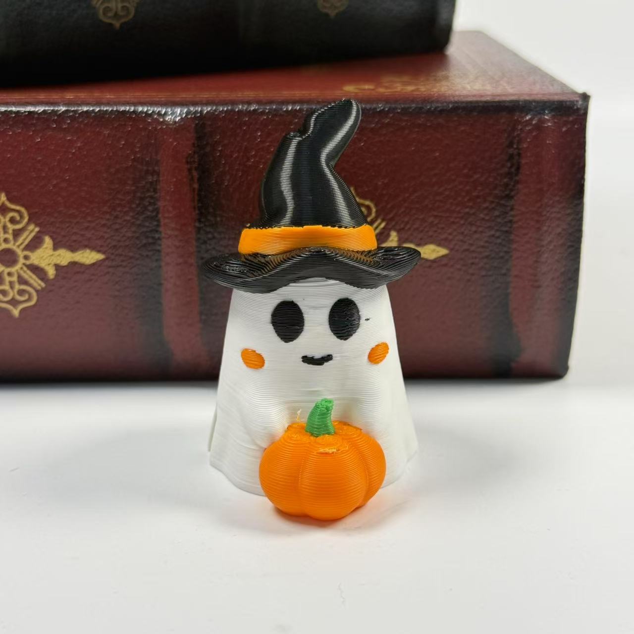 Cute Pumpkin Ghost Ornament | Premium Halloween Gift Decor