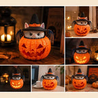 Cat Pumpkin Desk Lamp | Premium Halloween LED Decor