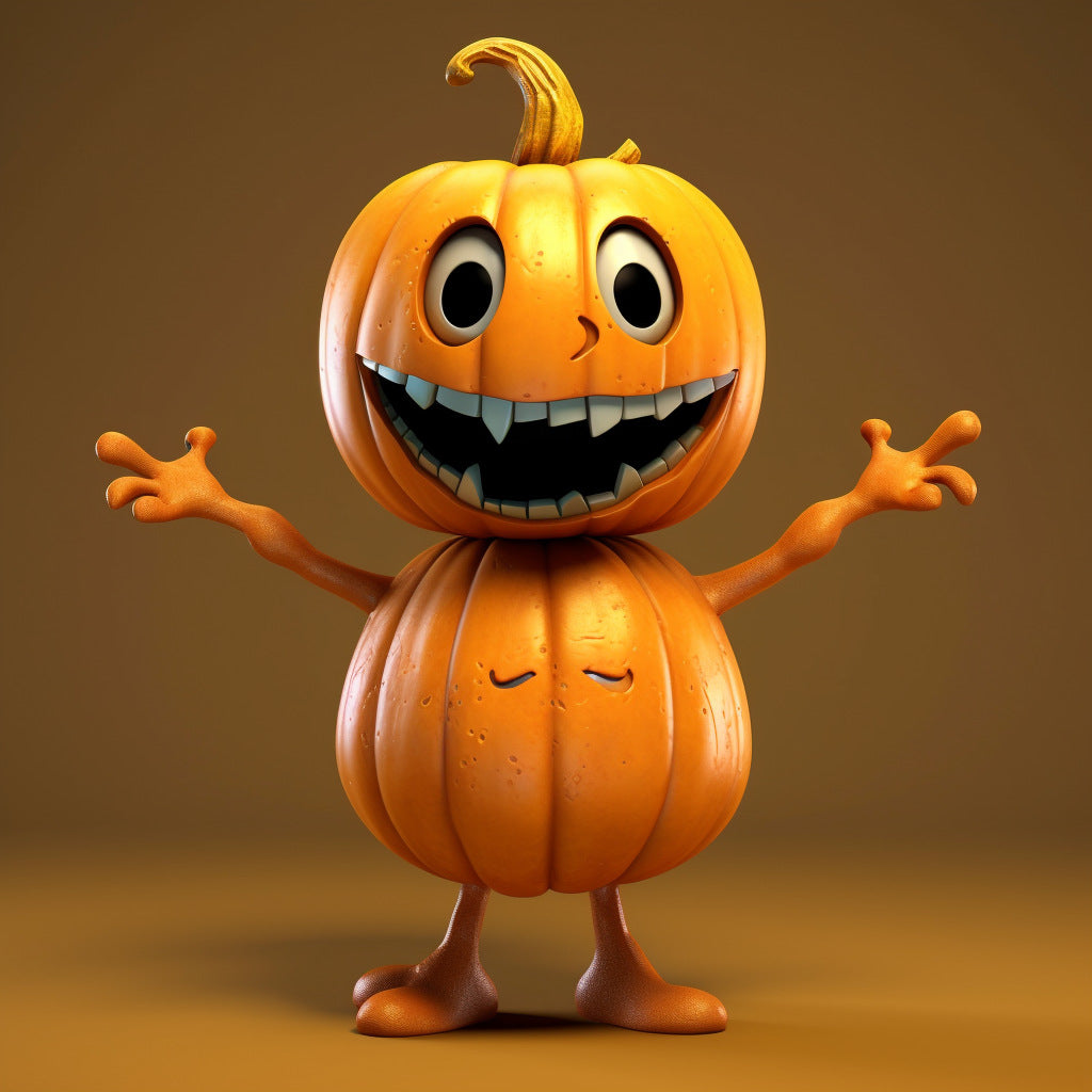 Tabletop Pumpkin Figurine | Premium Halloween Resin Decor