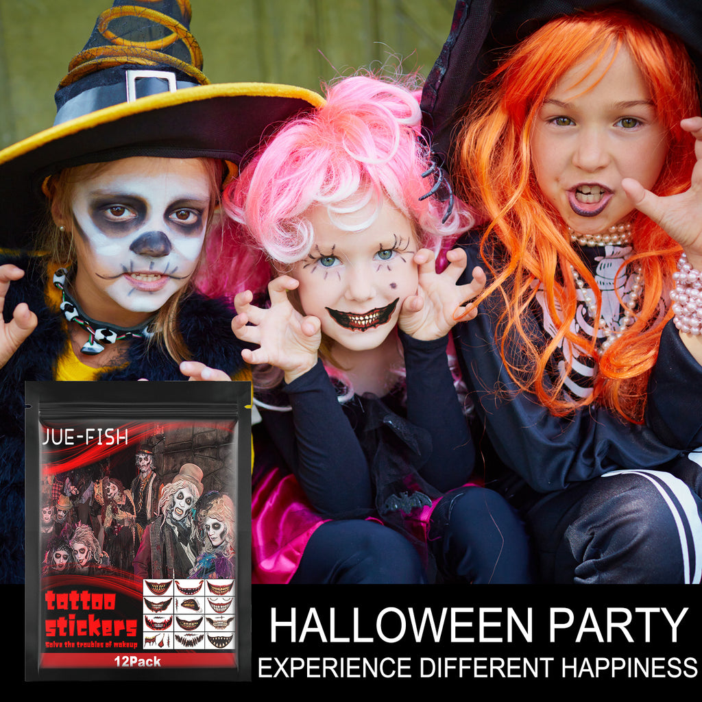 Halloween Tattoo Stickers | Premium Party Makeup Accessory