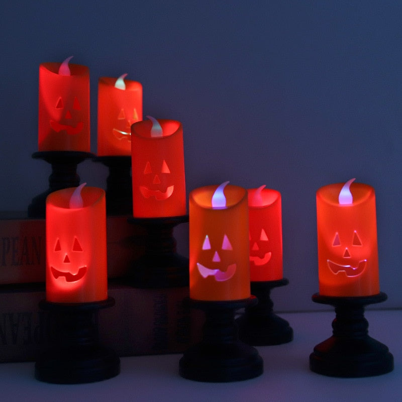 Flameless LED Halloween Candle | Safe, Flicker-Free Ambiance