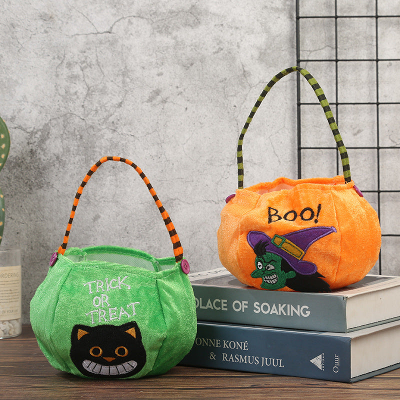 Halloween Kids Candy Tote | Premium Pumpkin & Witch Bag