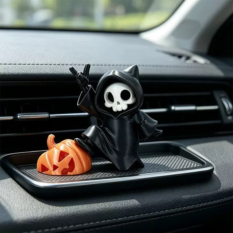 Pumpkin Reaper Hanging Ornament | Premium Halloween Car Decor