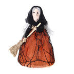 Witch Broom Tree Topper Star | Premium Halloween Decor