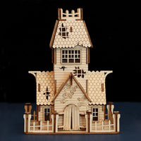 Wooden Halloween House Puzzle | Premium DIY Kids Craft