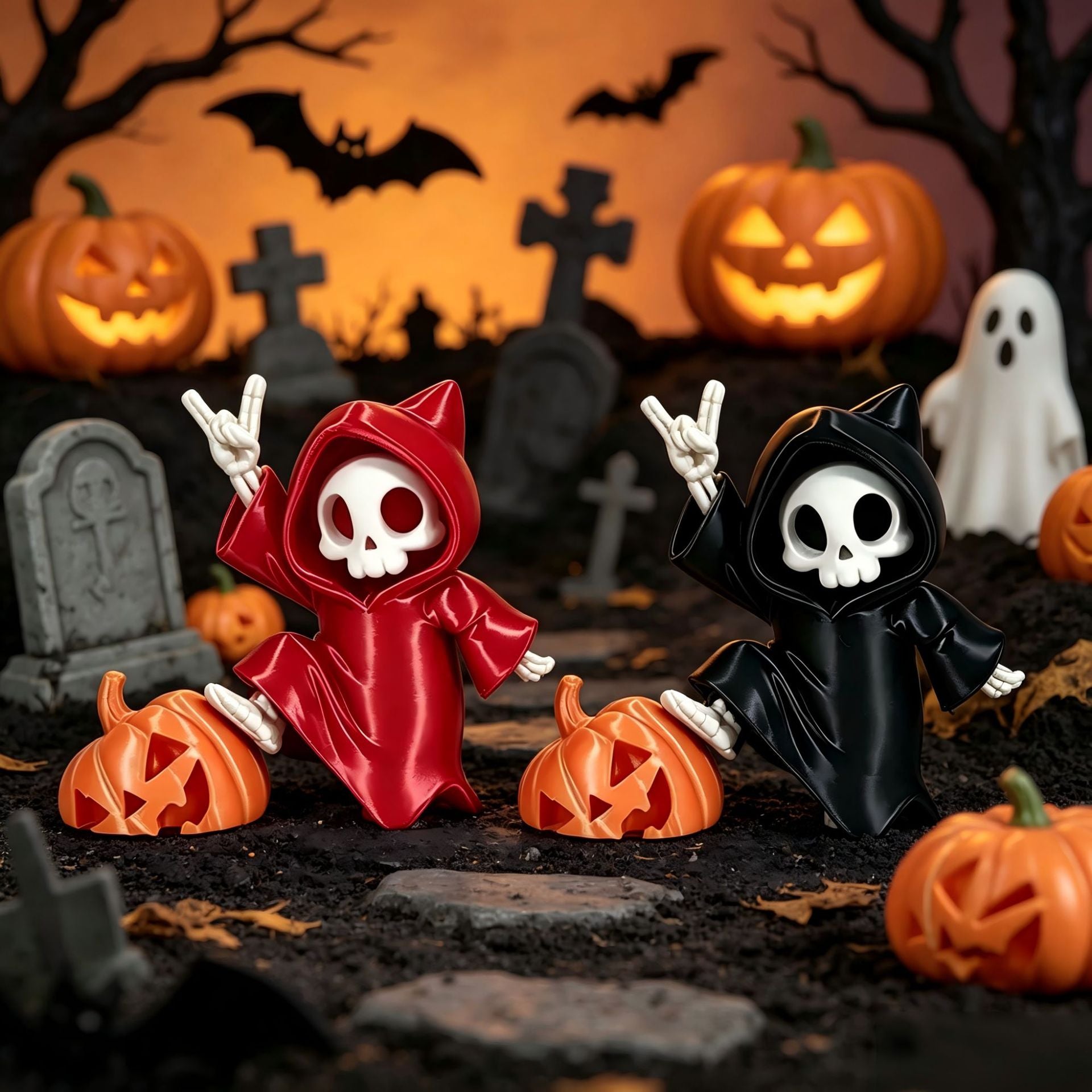 Pumpkin Reaper Hanging Ornament | Premium Halloween Car Decor