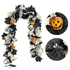 Ghost Face Pumpkin Vine | Premium Halloween Faux Décor