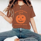 Halloween Pumpkin Print T-Shirt | Premium Graphic Tee