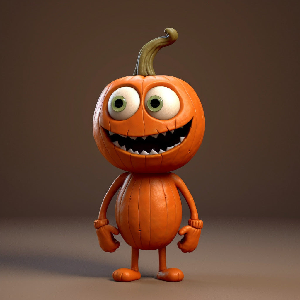Tabletop Pumpkin Figurine | Premium Halloween Resin Decor