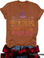 Humorous Witch Graphic Tee | Premium Halloween Short-Sleeve Shirt