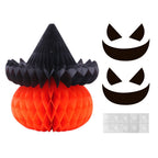 3D Honeycomb Halloween Décor Set | Premium Pumpkin & Spider Ornaments