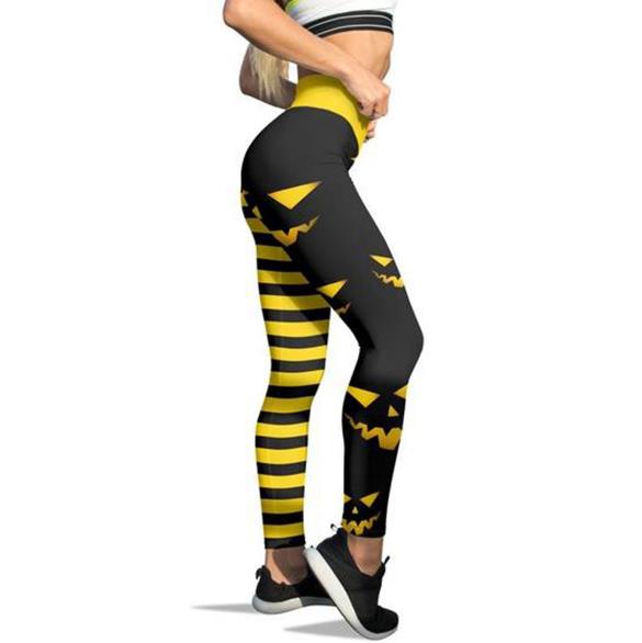Pumpkin Print Pants | Premium Halloween Statement Style