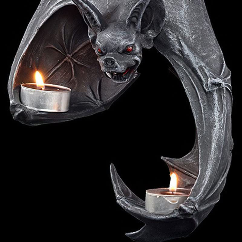 Bat Wall Tealight Holder | Premium Halloween Candlestick Decor