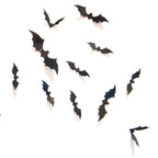 3D Bat Wall Decals, 12pc | Premium Halloween Wall Decor