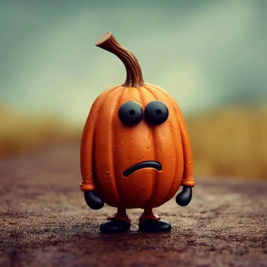 Tabletop Pumpkin Figurine | Premium Halloween Resin Decor