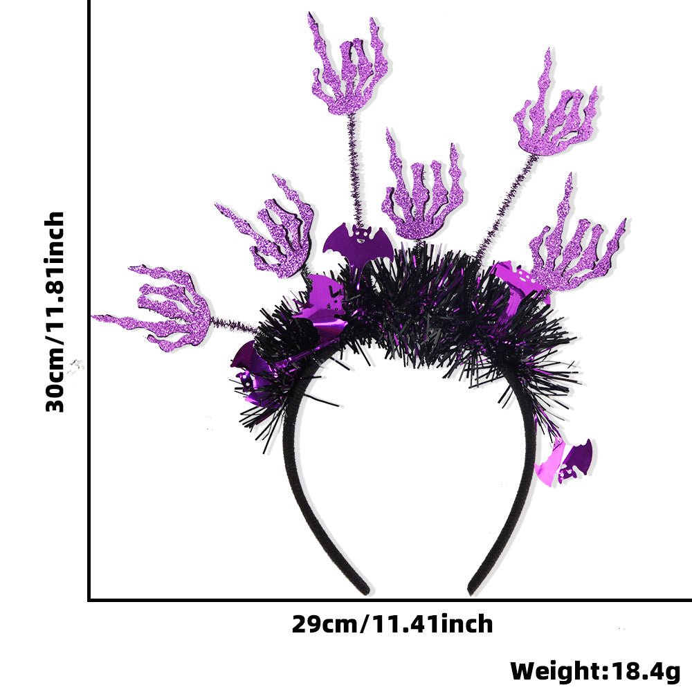 Halloween Party Headband | Premium Pumpkin & Spider Accessory