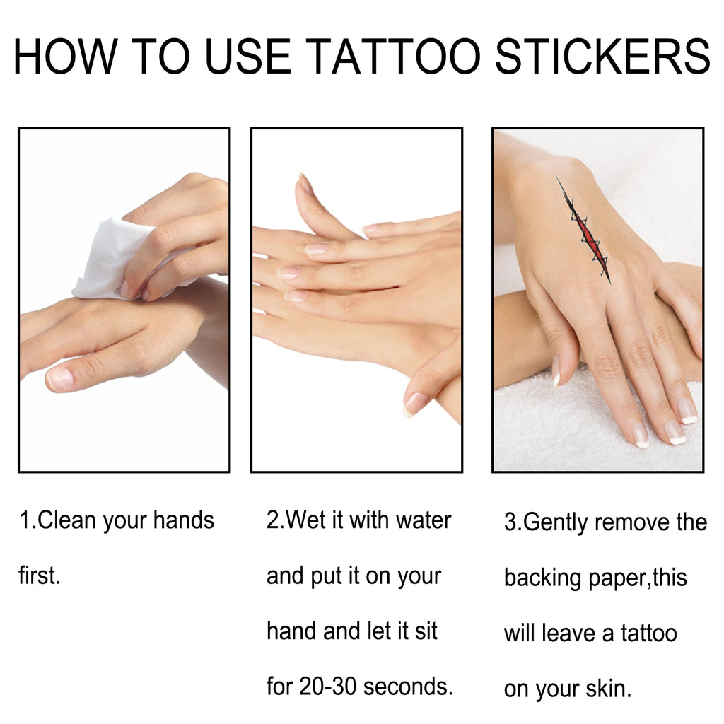 Halloween Tattoo Stickers | Premium Party Makeup Accessory