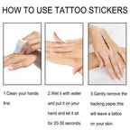Halloween Tattoo Stickers | Premium Party Makeup Accessory