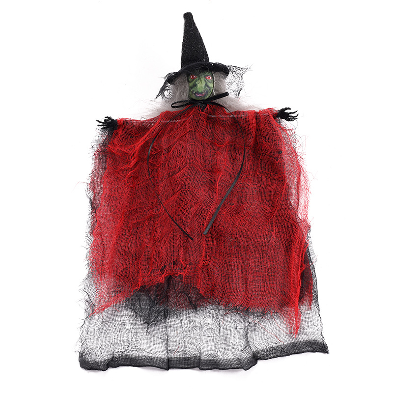 Scary Witch Hanging Ghost Ornament | Premium Halloween Prop