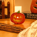 Wooden Pumpkin Skull Lantern | Premium Halloween Night Light