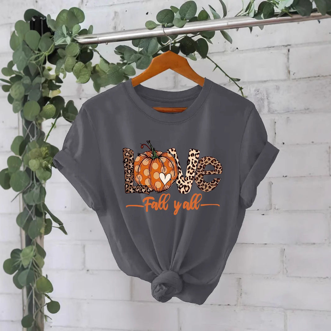 Pumpkin Love Graphic Tee | Premium Halloween Short Sleeve