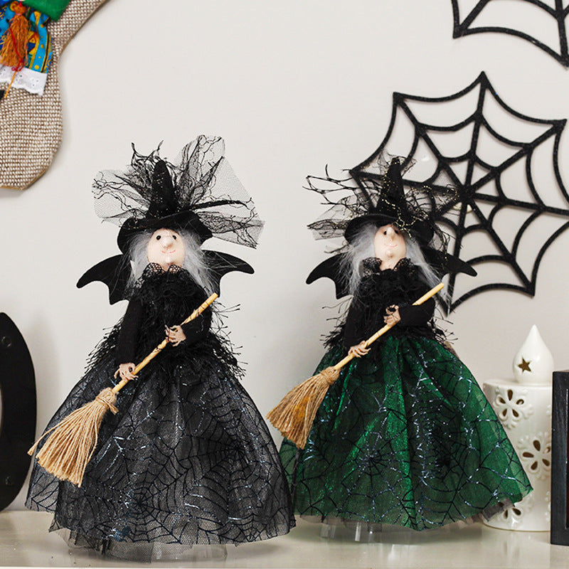 Witch Doll Tree Topper | Premium Halloween Desktop Ornament
