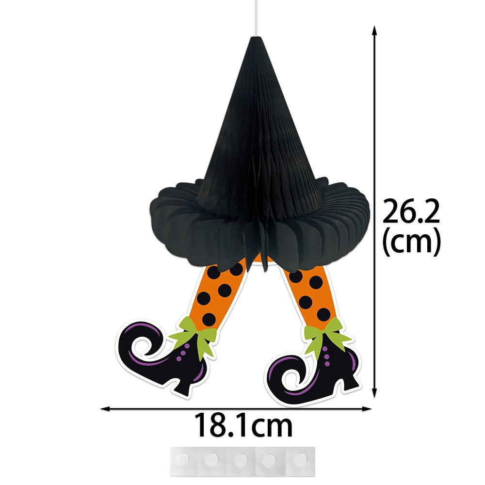 3D Honeycomb Halloween Décor Set | Premium Pumpkin & Spider Ornaments