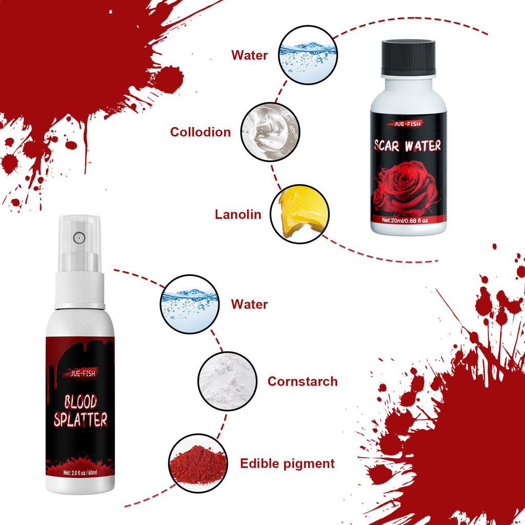 Halloween FX Makeup Kit | Premium Scar Wax & Wound Effects