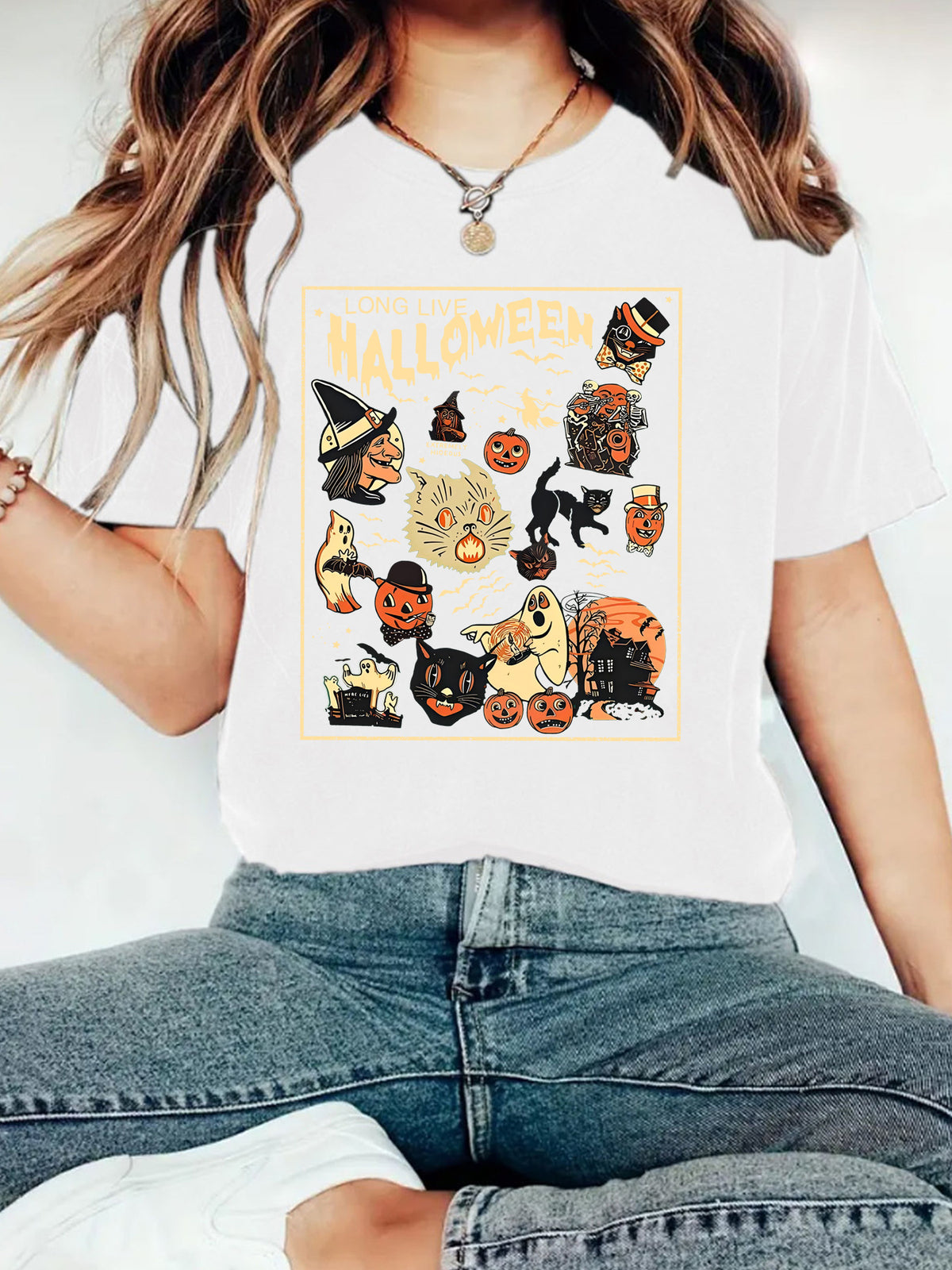 Halloween Graphic Tee | Premium Round Neck Short Sleeve Shirt