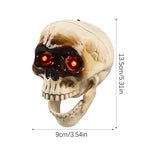 Motion Sensor Skull Heads | Premium Halloween Sound & Light Prop