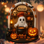 Spooky Reading Nook Ornament | Premium Halloween Decor