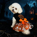 Pet Skull Print Dress | Premium Halloween Costume for Dogs & Cats