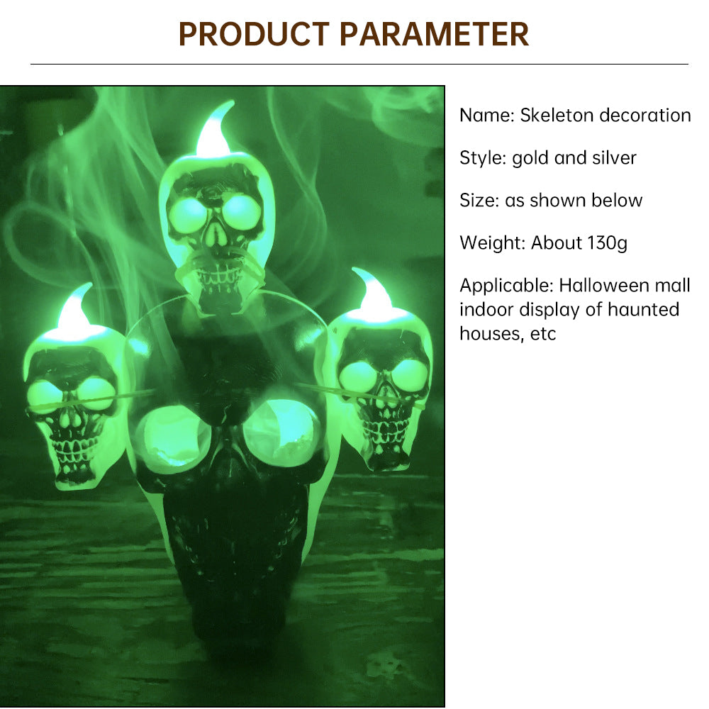 Smoke Skull Candle Lamp | Premium Halloween Decor