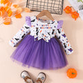Girls' Pumpkin Princess Dress | Premium Halloween Tulle Costume