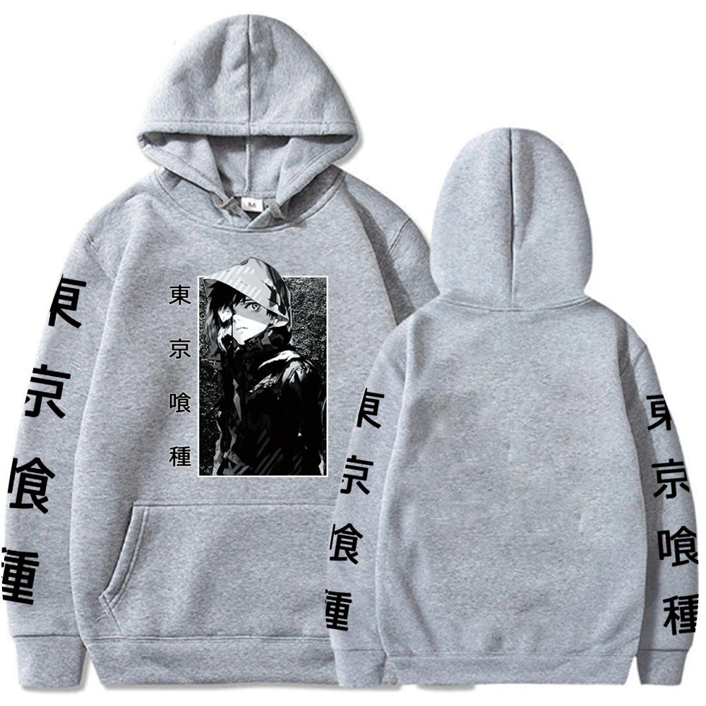 Dark Anime-Style Graphic Hoodie | Premium Halloween Streetwear
