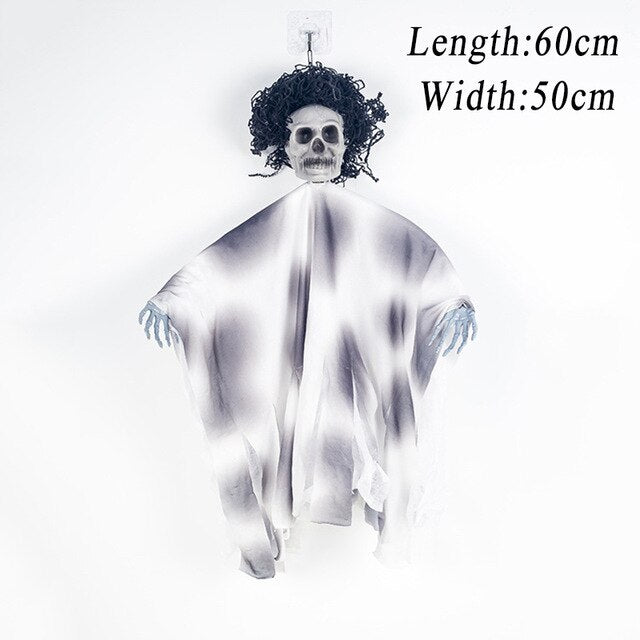 Hanging Grim Reaper Skull Prop | Premium Halloween Horror Decor